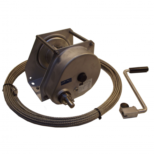 Winch 500 kg. for 6mm. S.S. cable | 1300.4585.0001